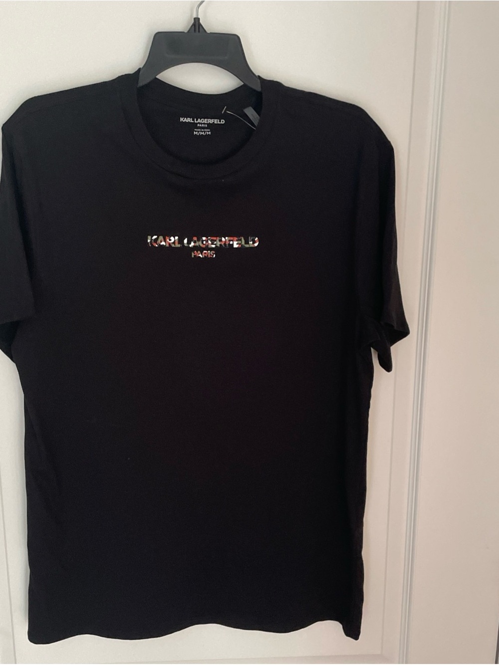 New Karl Lagerfeld And Choupette Tee Shirt Men’s M Black Size Medium